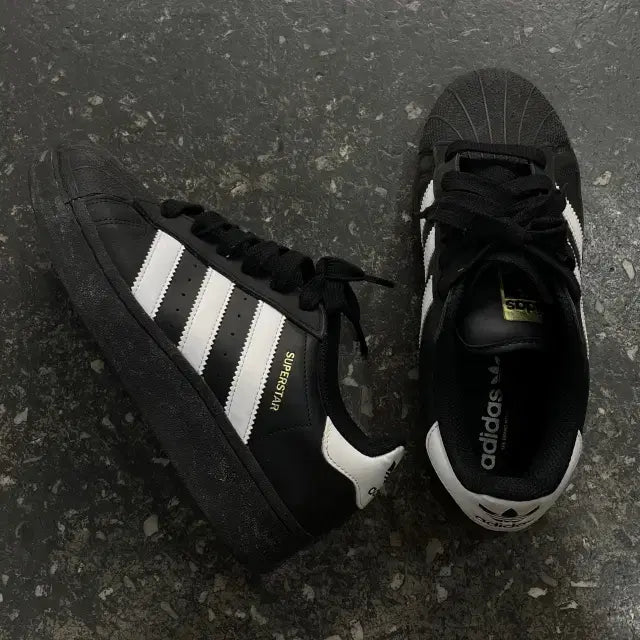 [BUNJANG] Adidas Superstar Track Jacket Black Vintage / 245 아디다스 슈퍼스타 블랙