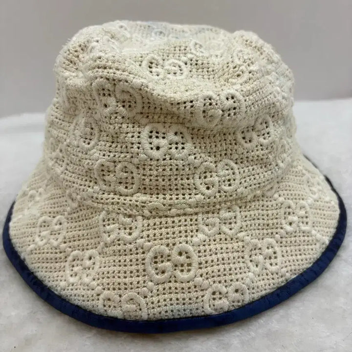[BUNJANG] Gucci GG Pattern Knit Bucket Hat M / 구찌의  GG 패턴 니트 벙거지 모자M(정품)