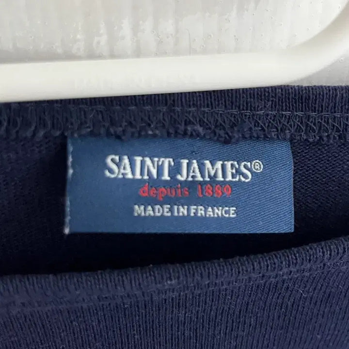 [BUNJANG] Saint James Navy Elbow Patch Long Sleeve T-Shirt / 세인트제임스 네이비 엘보 패치 긴팔 티셔츠