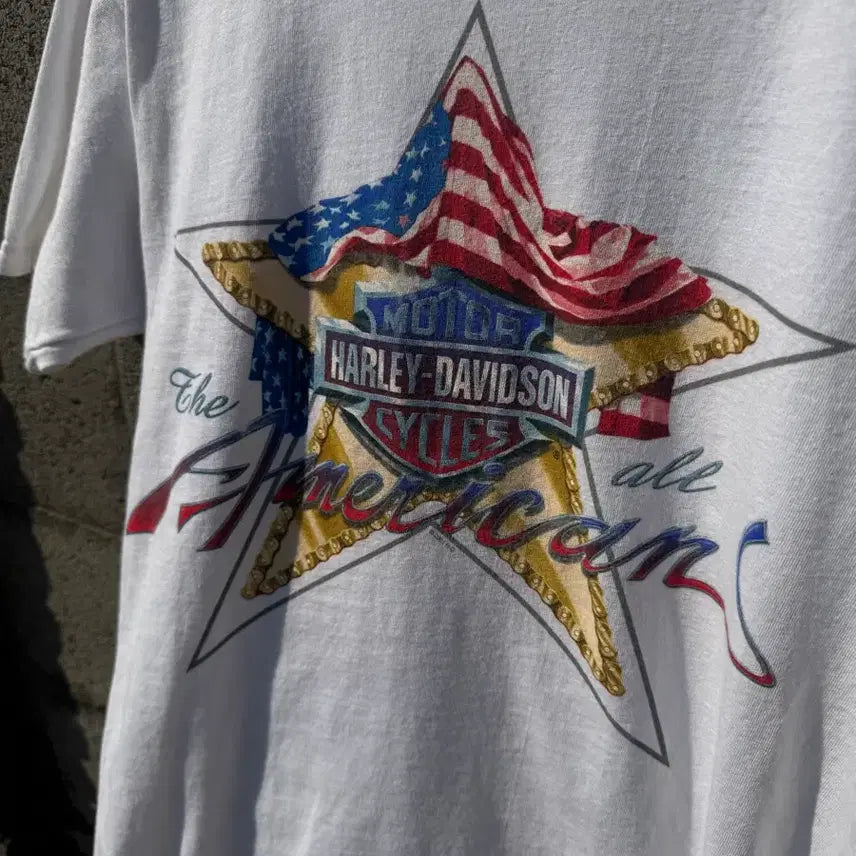 [BUNJANG] 2001 Harley-Davidson Las Vegas Graphic T-Shirt / 00s 할리데이비슨 빈티지 라스베가스 프린팅 반팔 티셔츠 m