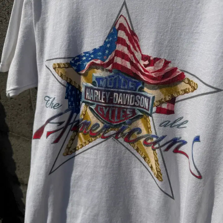 [BUNJANG] 2001 Harley-Davidson Las Vegas Graphic T-Shirt / 00s 할리데이비슨 빈티지 라스베가스 프린팅 반팔 티셔츠 m