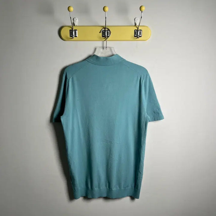 [BUNJANG] Theory Mint Knit Short Sleeve Polo Shirt S / Theory 띠어리 민트 니트 반팔 폴로 셔츠 S
