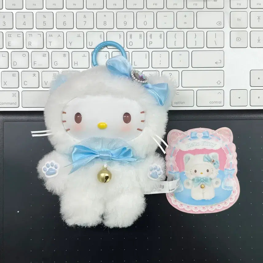 [BUNJANG] Sanrio Shining Miaou Kitty Keychain Doll / 산리오 샤이닝 미야오 키티 키링 인형