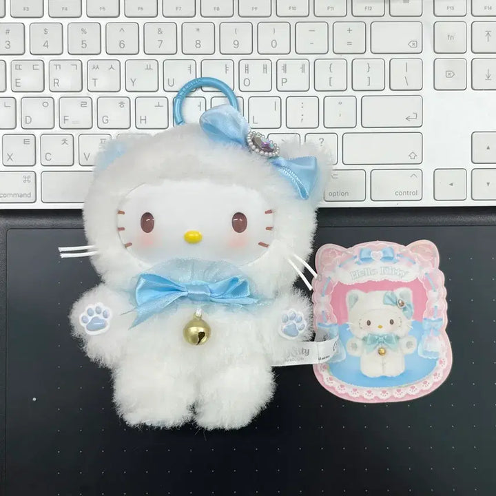 [BUNJANG] Sanrio Shining Miaou Kitty Keychain Doll / 산리오 샤이닝 미야오 키티 키링 인형