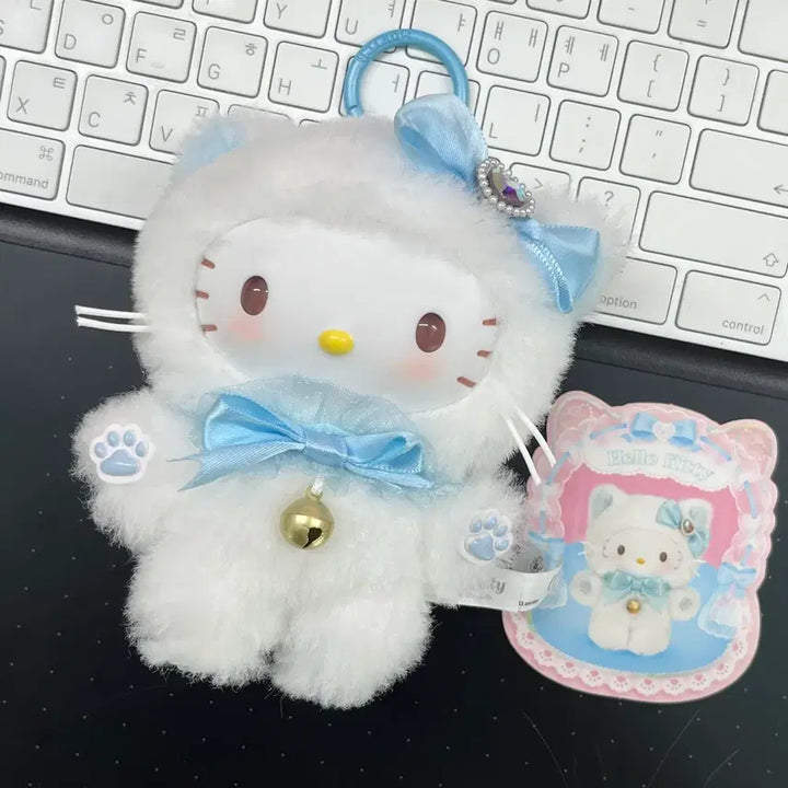 [BUNJANG] Sanrio Shining Miaou Kitty Keychain Doll / 산리오 샤이닝 미야오 키티 키링 인형