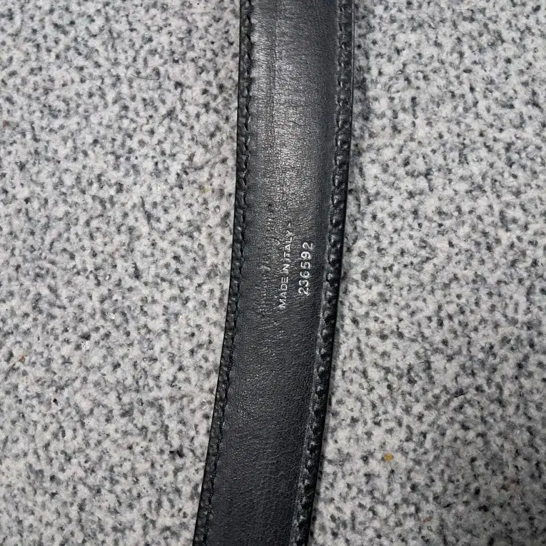 [BUNJANG] Salvatore Ferragamo Black Leather Belt / 페라가모 블랙 가죽 벨트