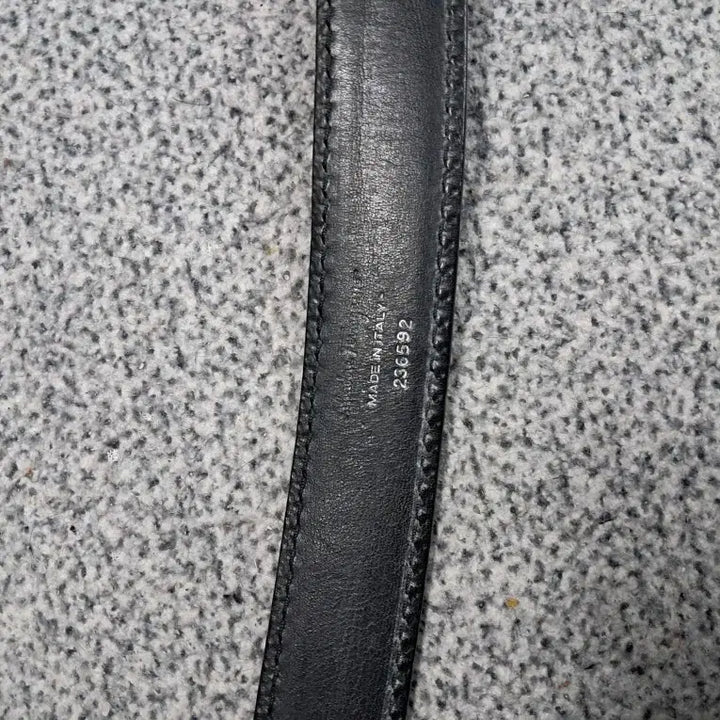[BUNJANG] Salvatore Ferragamo Black Leather Belt / 페라가모 블랙 가죽 벨트
