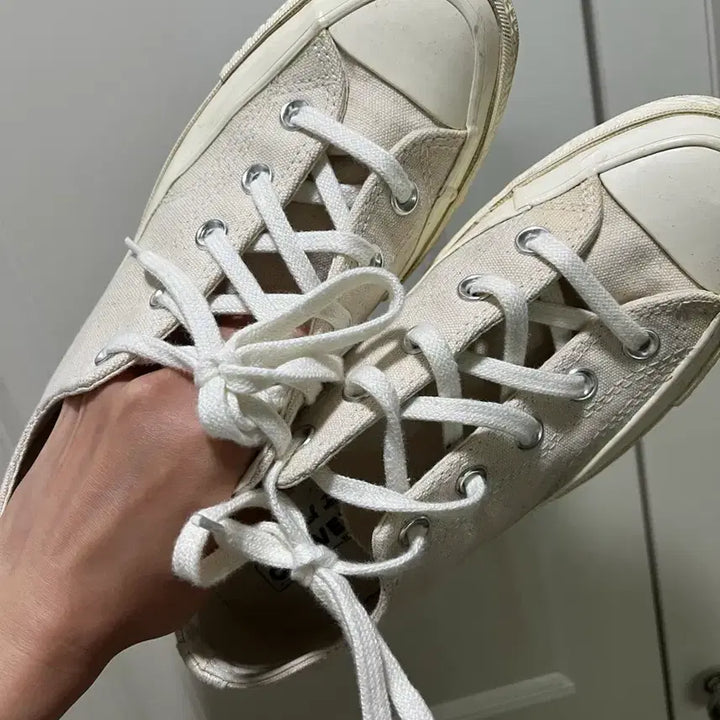 [BUNJANG] Converse Chuck 70 Low Vintage Canvas Natural 162211C / 컨버스 척 70 로우 빈티지 캔버스 내츄럴 162211c 230