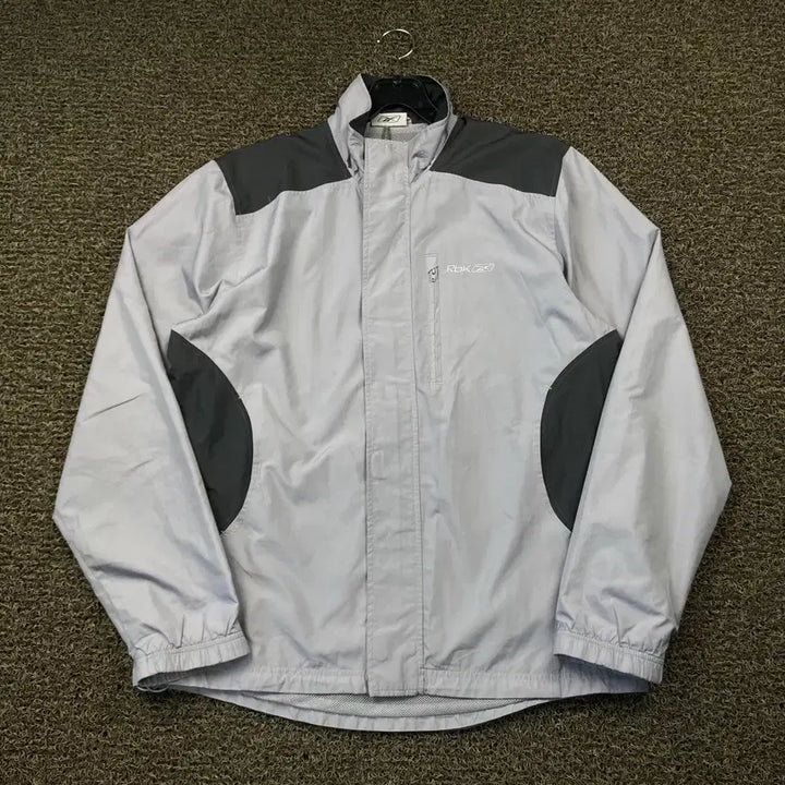 [BUNJANG] Reebok Old School Steel Grey Windbreaker Jacket / 리복 올드스쿨 스틸그레이 바람막이 자켓