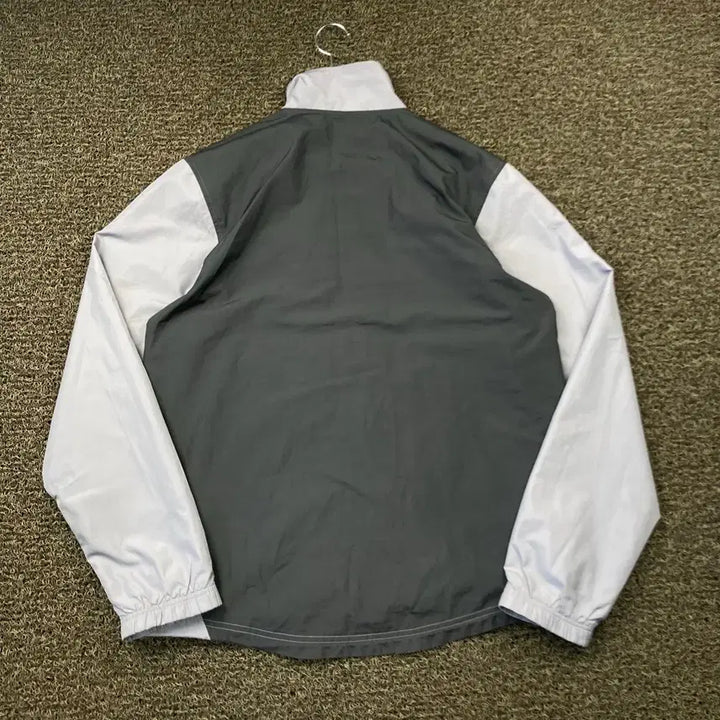 [BUNJANG] Reebok Old School Steel Grey Windbreaker Jacket / 리복 올드스쿨 스틸그레이 바람막이 자켓