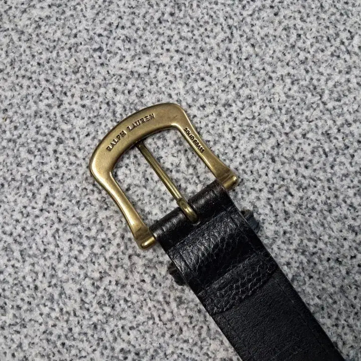 [SOLD OUT] 폴로 랄프로렌 블랙 가죽 벨트 금장 버클