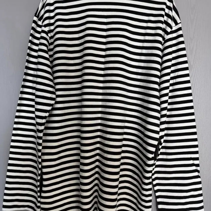 [BUNJANG] Comme des Garçons Play Striped Long Sleeve T-Shirt (Black/White) / 꼼데가르송 스트라이프 티셔츠