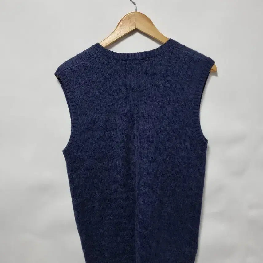 [BUNJANG] Polo Ralph Lauren Cable Knit Vest L / 폴로 랄프로렌 케이블 니트 베스트 L