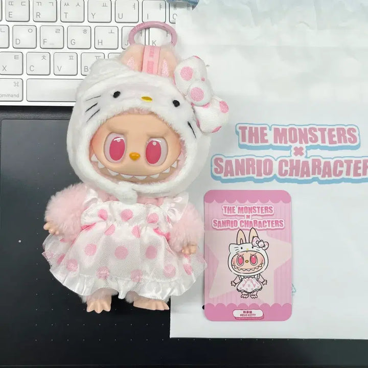 [BUNJANG] Pop Mart Sanrio Labubu Collaboration Kitty Kibubu Keyring Plush / 팝마트 산리오 라부부 콜라보 키티 키부부 키링 인형