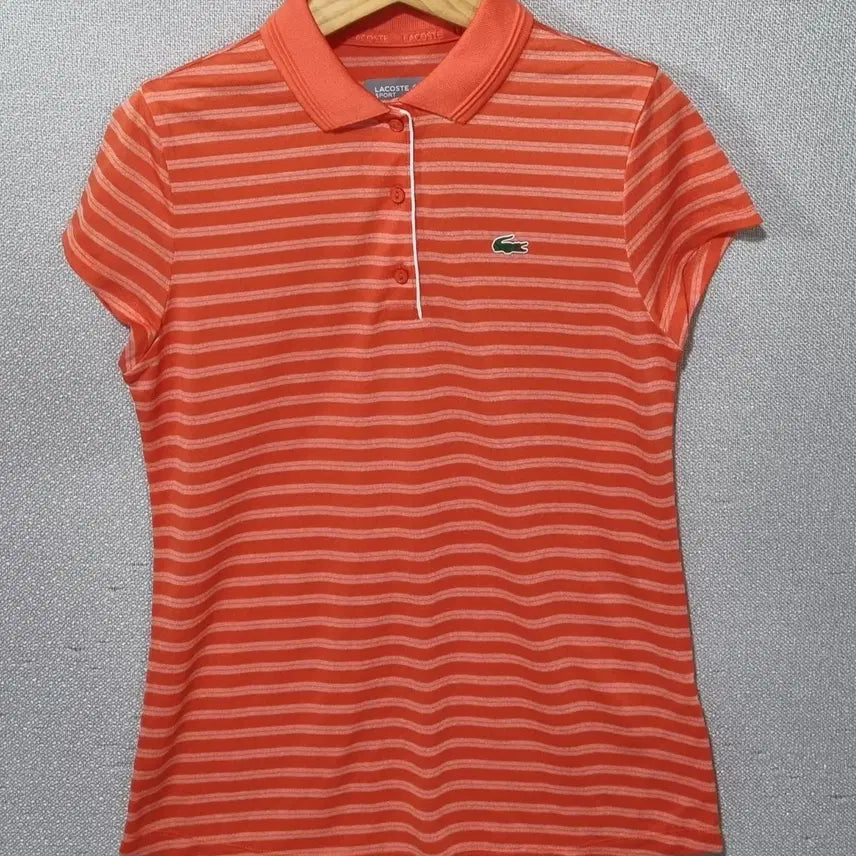 [BUNJANG] Lacoste Orange Functional PK Short Sleeve T-Shirt Size 36 / 36사이즈) 라코스테 오렌지 기능성 PK 반팔티