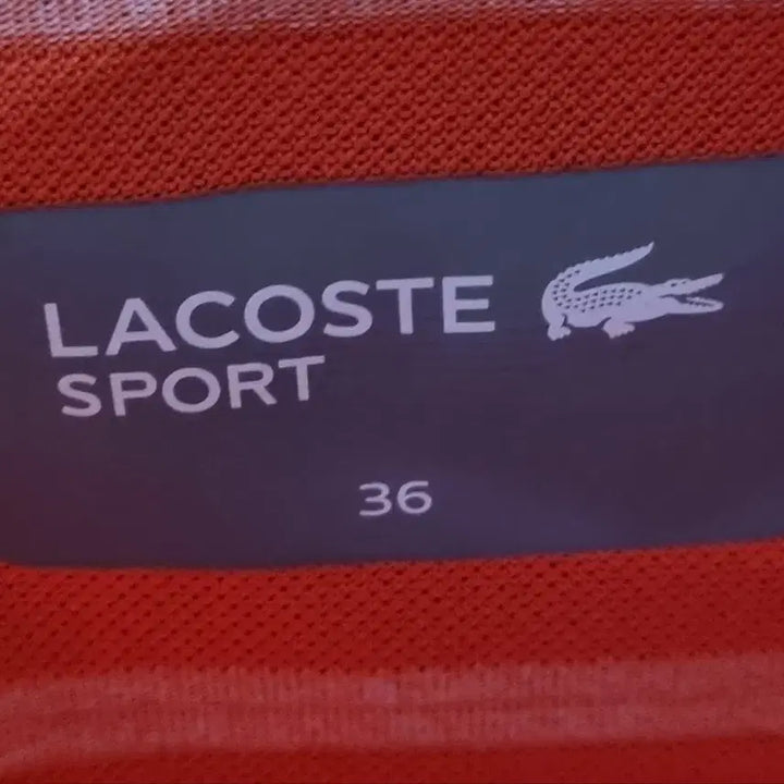 [BUNJANG] Lacoste Orange Functional PK Short Sleeve T-Shirt Size 36 / 36사이즈) 라코스테 오렌지 기능성 PK 반팔티