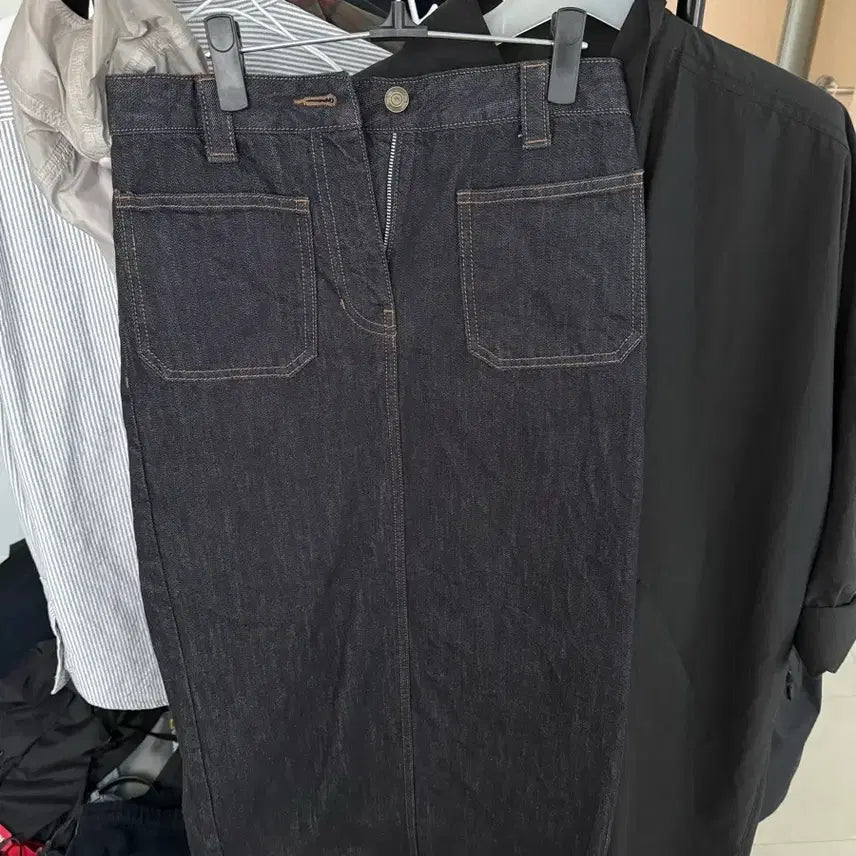 [BUNJANG] The Aperture Denim Long Skirt Size S / 디애퍼처 데님 롱 스커트 s사이즈