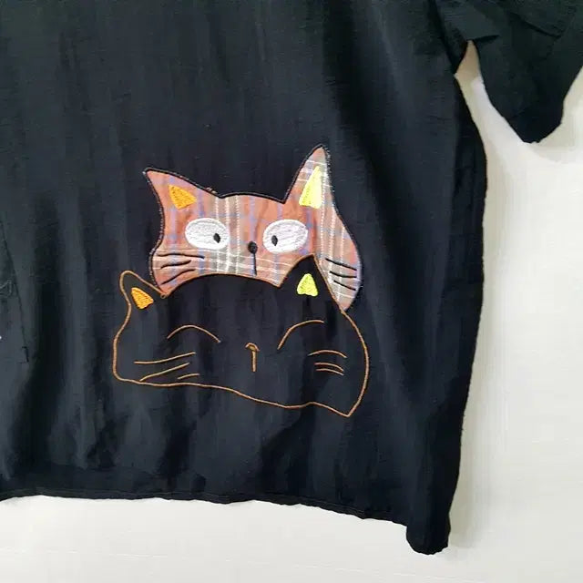 [BUNJANG] SALT SUGAR Black Rayon Nylon Shirt / SALT SUGAR 셔츠 블랙