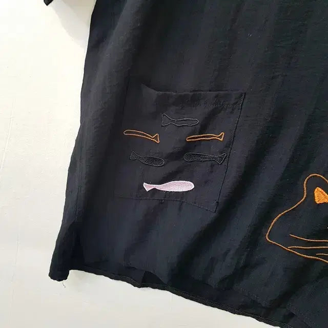[BUNJANG] SALT SUGAR Black Rayon Nylon Shirt / SALT SUGAR 셔츠 블랙