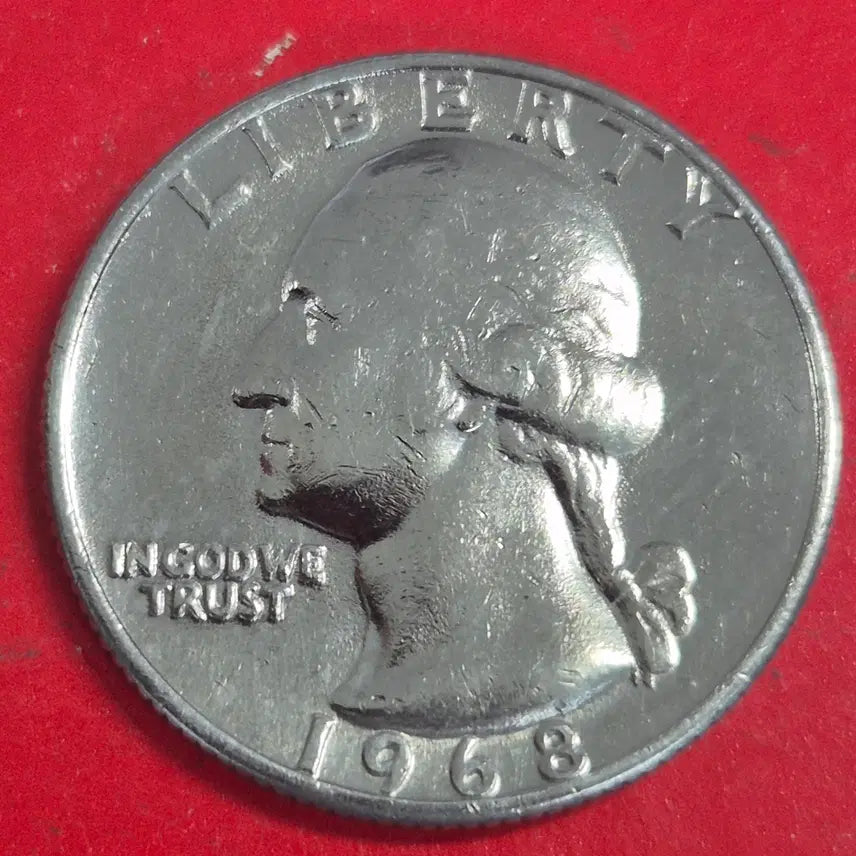 [BUNJANG] 1968 United States Quarter Dollar Coin / 1968 미국 쿼터달러 동전 M2485