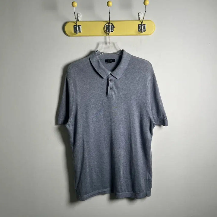 [BUNJANG] COS Grey Knit Short Sleeve Polo Shirt M / Cos 코스 그레이 니트 반팔 폴로 셔츠 M