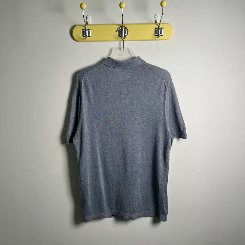 [BUNJANG] COS Grey Knit Short Sleeve Polo Shirt M / Cos 코스 그레이 니트 반팔 폴로 셔츠 M