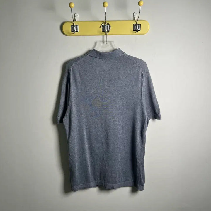 [BUNJANG] COS Grey Knit Short Sleeve Polo Shirt M / Cos 코스 그레이 니트 반팔 폴로 셔츠 M