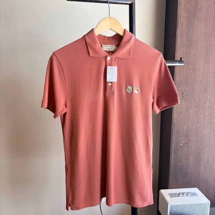 [BUNJANG] Maison Kitsuné Double Fox Head Short Sleeve Polo T-Shirt / 16918 - 메종키츠네 더블 폭스 헤드 반팔 카라티
