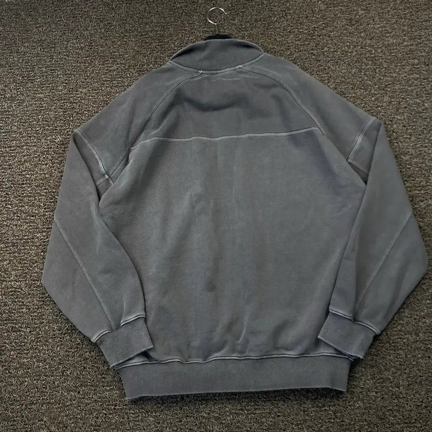 [BUNJANG] HDEX Charcoal Half-Zip Sweatshirt / 에이치덱스 차콜 반집업 맨투맨