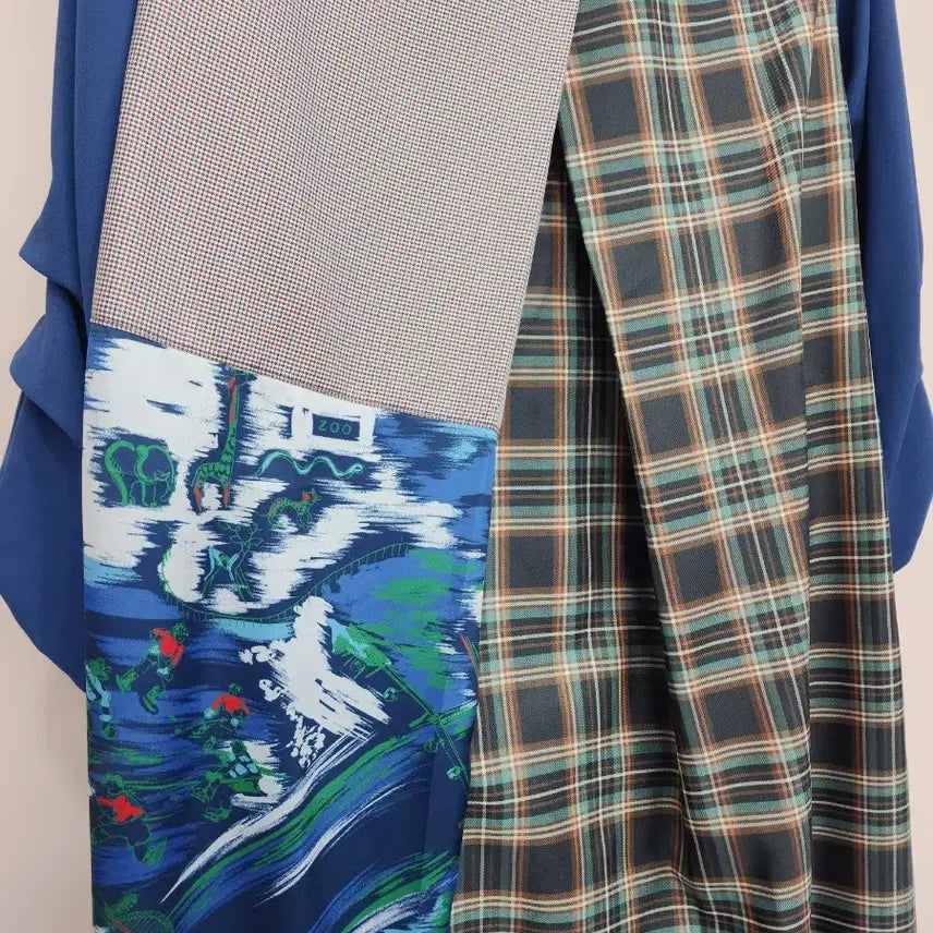 [BUNJANG] Japanese Vintage Patchwork Long Dress / 일본빈티지 / 패치워크 롱 원피스