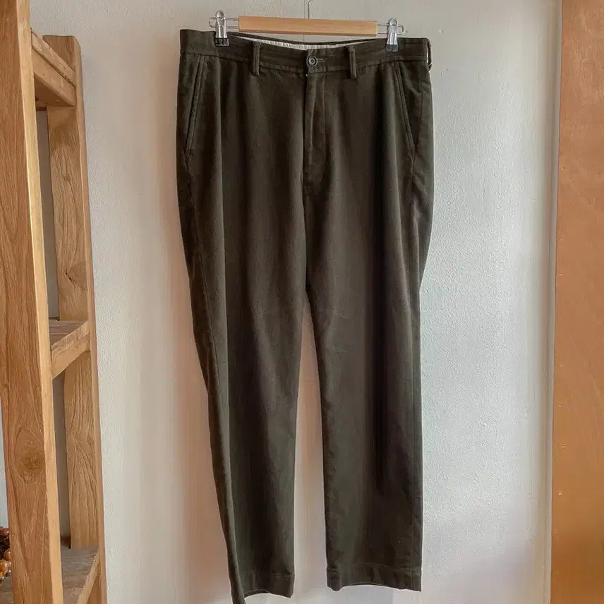 [BUNJANG] 45R Indigo Dyed Cotton Blend Tapered Pants / 45R 모 서지 테이퍼드 팬츠