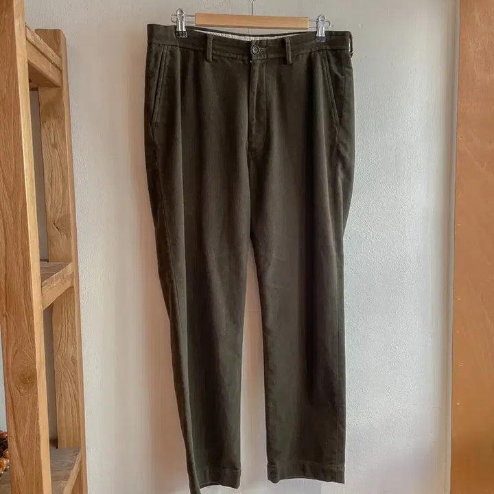 [BUNJANG] 45R Indigo Dyed Cotton Blend Tapered Pants / 45R 모 서지 테이퍼드 팬츠