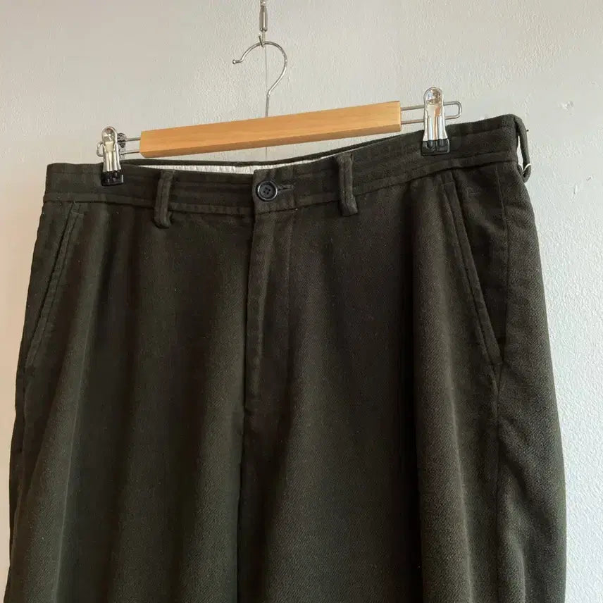 [BUNJANG] 45R Indigo Dyed Cotton Blend Tapered Pants / 45R 모 서지 테이퍼드 팬츠