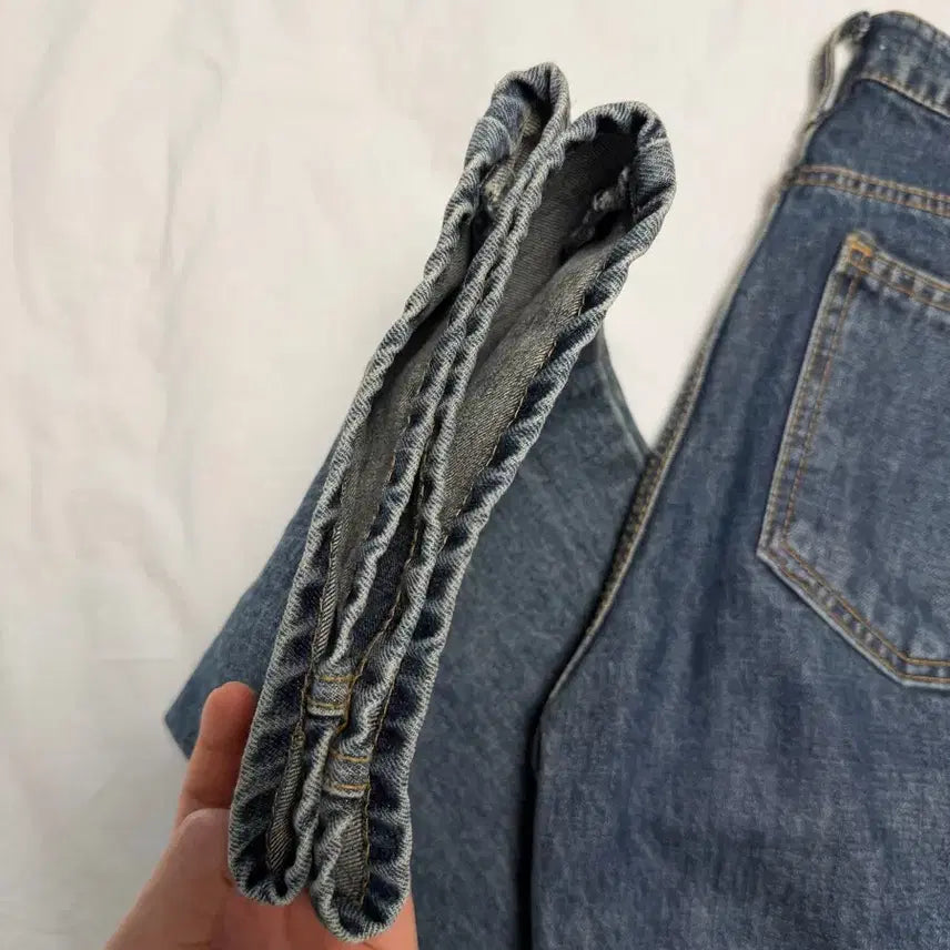 [BUNJANG] Venuet Riede Denim Dark Blue Long S / 베뉴엣 리에데님 다크블루 롱s