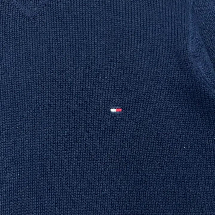[BUNJANG] Tommy Hilfiger Navy Knit Sweater / 타미힐피거 네이비 니트