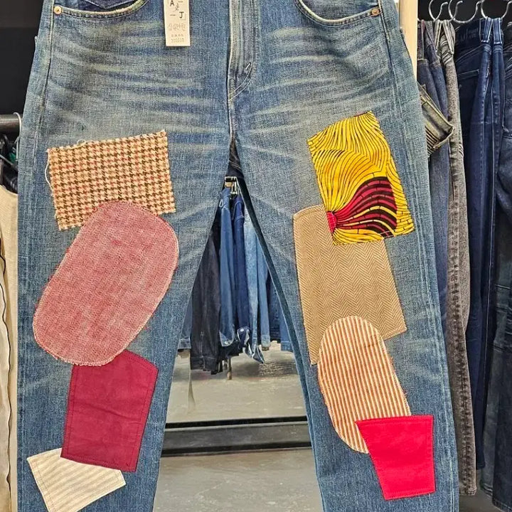 [BUNJANG] Junya Watanabe Patchwork Denim Pants / 준야 와타나베 패치워크 데님 팬츠