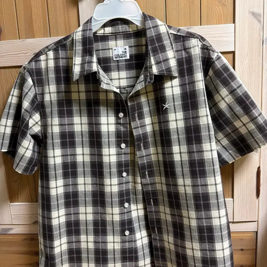 [BUNJANG] The Coldest Moment Check Half Sleeve Shirt / 더콜디스트모먼트 체크 하프 반팔셔츠