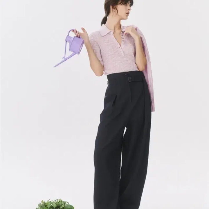 [BUNJANG] LATT by LATT Ribbed Collar Knit Top / 한섬 26ss신상 래트 래트바이티 latt 리브드 칼라 니트탑 90