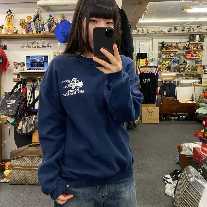 [BUNJANG] Gildan Vintage Sweatshirt / Gildan 길단 빈티지 스웻셔츠