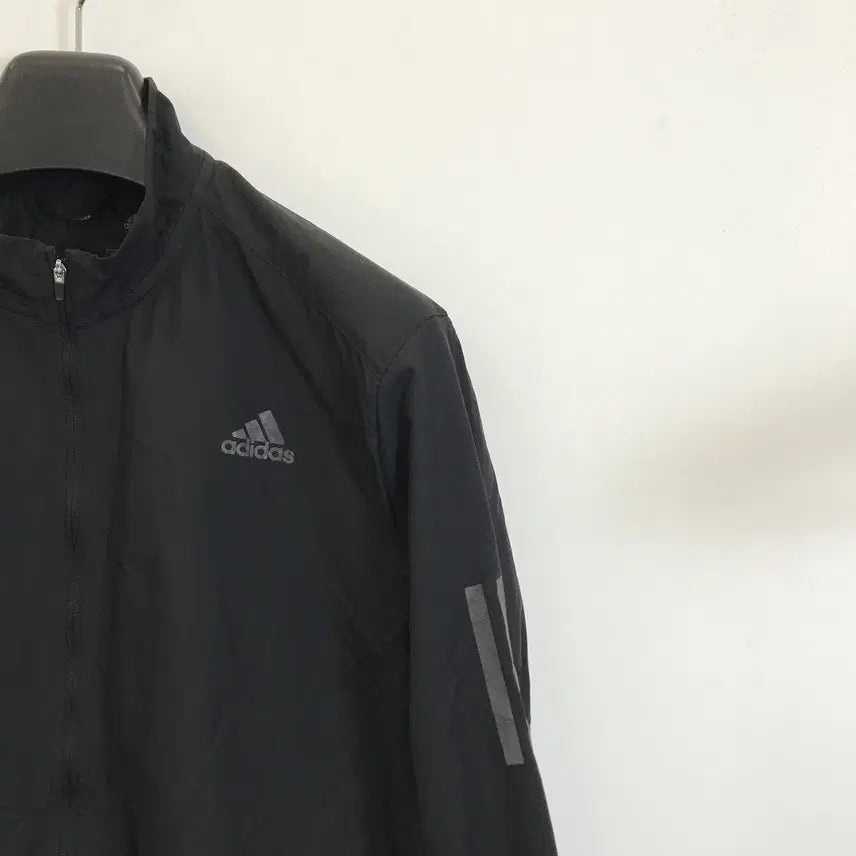[BUNJANG] Adidas Energy Running Windbreaker Jacket Black Polyester L / 아디다스 에너지러닝 바람막이 [국내L]