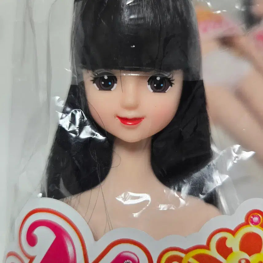 [BUNJANG] Custom Black Hair Red Lip Mimi Doll / 커스터마이징 커스텀 흑발미미