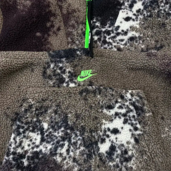 [BUNJANG] Nike Essential Pattern Half-Zip Sherpa Fleece Anorak / 나이키 에센셜 패턴 반집업 쉐르파 플리스 아노락