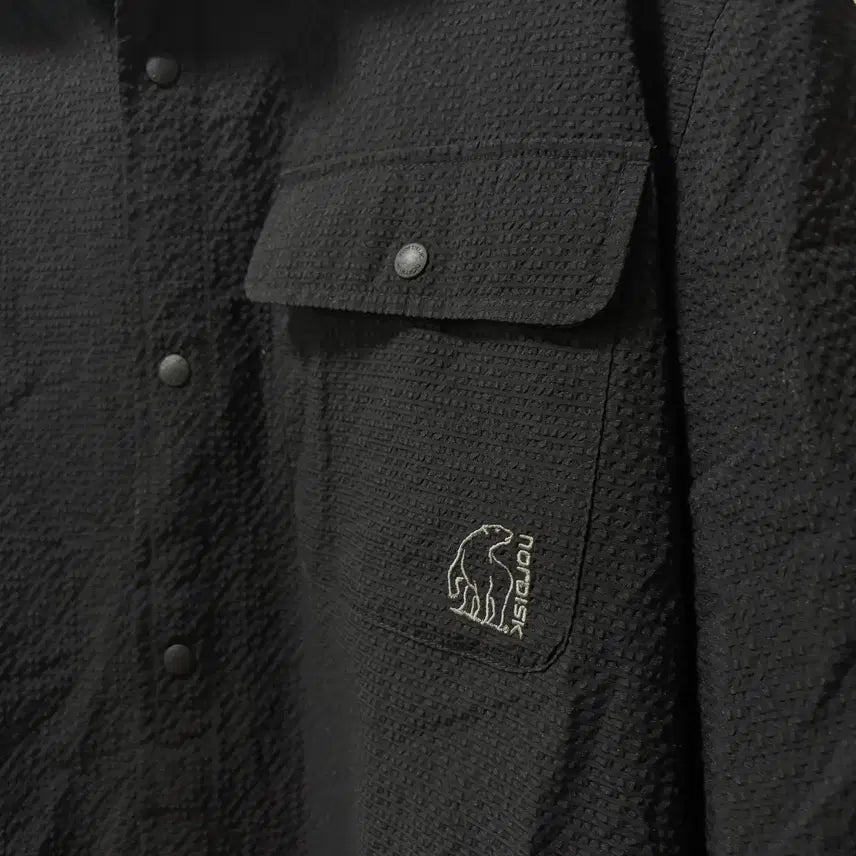 [BUNJANG] Nordisk Seersucker Short Sleeve Shirt L (100) / 노르디스크 시어서커 반팔 셔츠 L 100