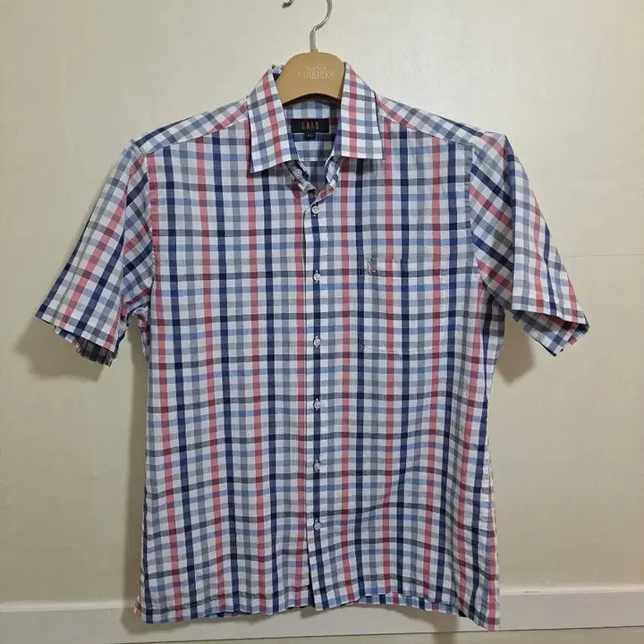 [BUNJANG] Daks Short Sleeve Check Shirt Size 100 / 닥스 반팔 체크 셔츠 100사이즈