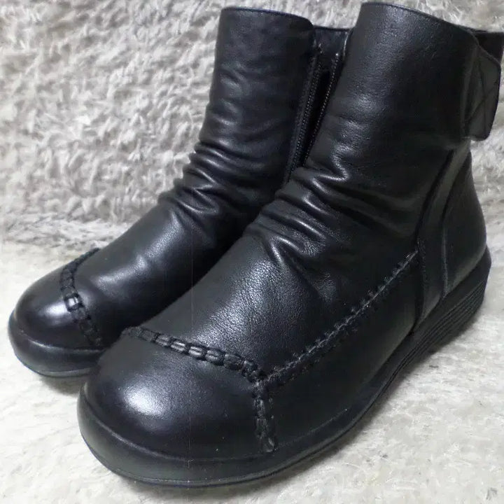 [BUNJANG] JShooS Cowhide Boots Walker Black / 후루룩구제2 235 제이슈 소가죽 부츠 워커 블랙 260511