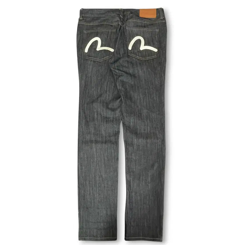 [BUNJANG] EVISU Back Logo Raw Denim Pants / (30) 에비수 백로고 생지 데님팬츠