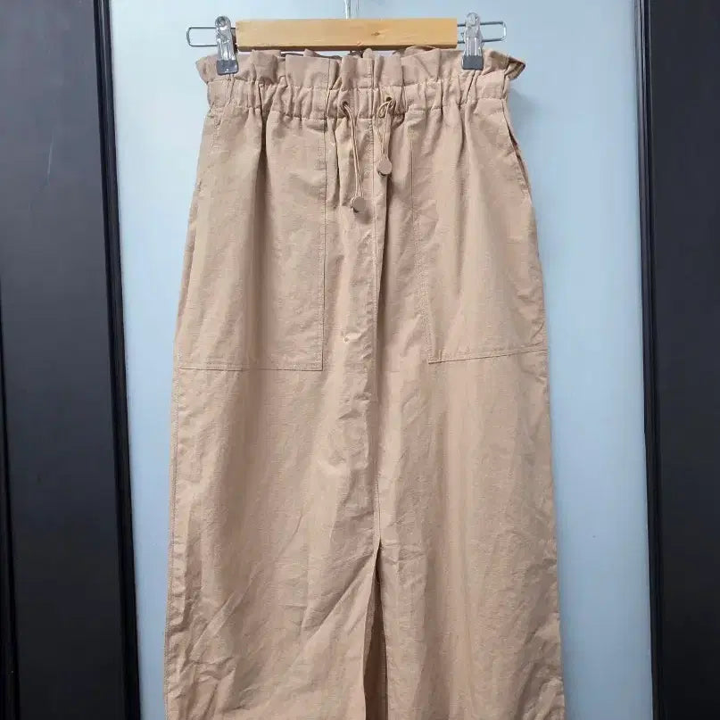 [BUNJANG] Wood Painting String Woven Long Skirt / 나무그림 스트링 우븐 롱스커트