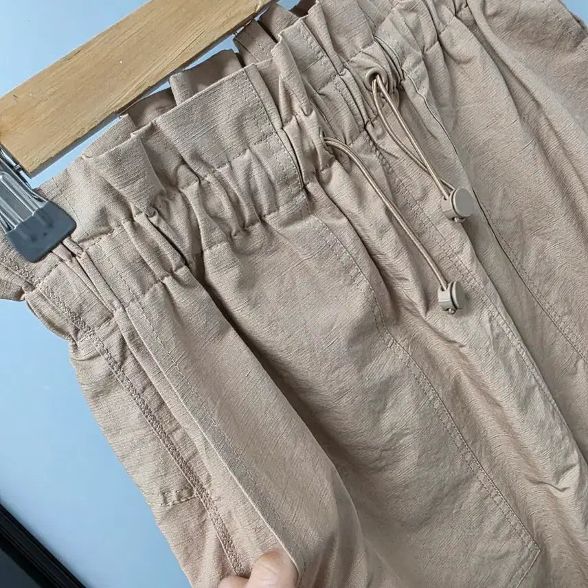 [BUNJANG] Wood Painting String Woven Long Skirt / 나무그림 스트링 우븐 롱스커트