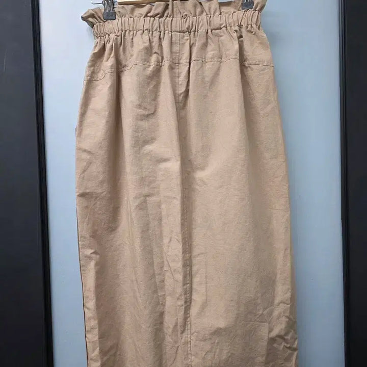 [BUNJANG] Wood Painting String Woven Long Skirt / 나무그림 스트링 우븐 롱스커트
