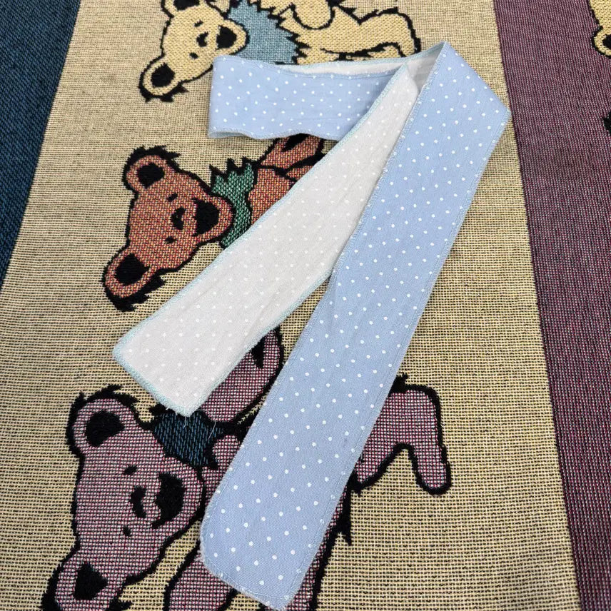 [BUNJANG] Japanese Fabric Dot and Check Print Scarf / Japanese fabric 제페니즈 페브릭 스카프